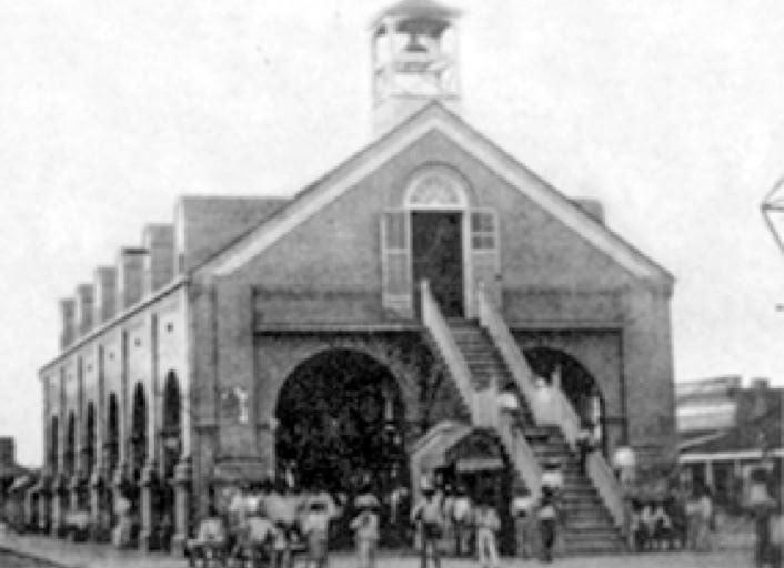  Constructed by John Patrick McDonough and Adolph Seuzeneau, this building was the original site of Brownsville city government as well as the center of market activities.
